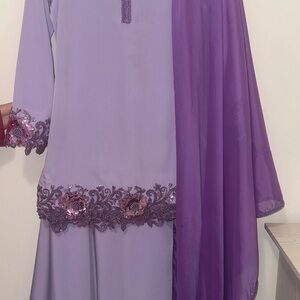 Elegant Purple and Lavender Dress